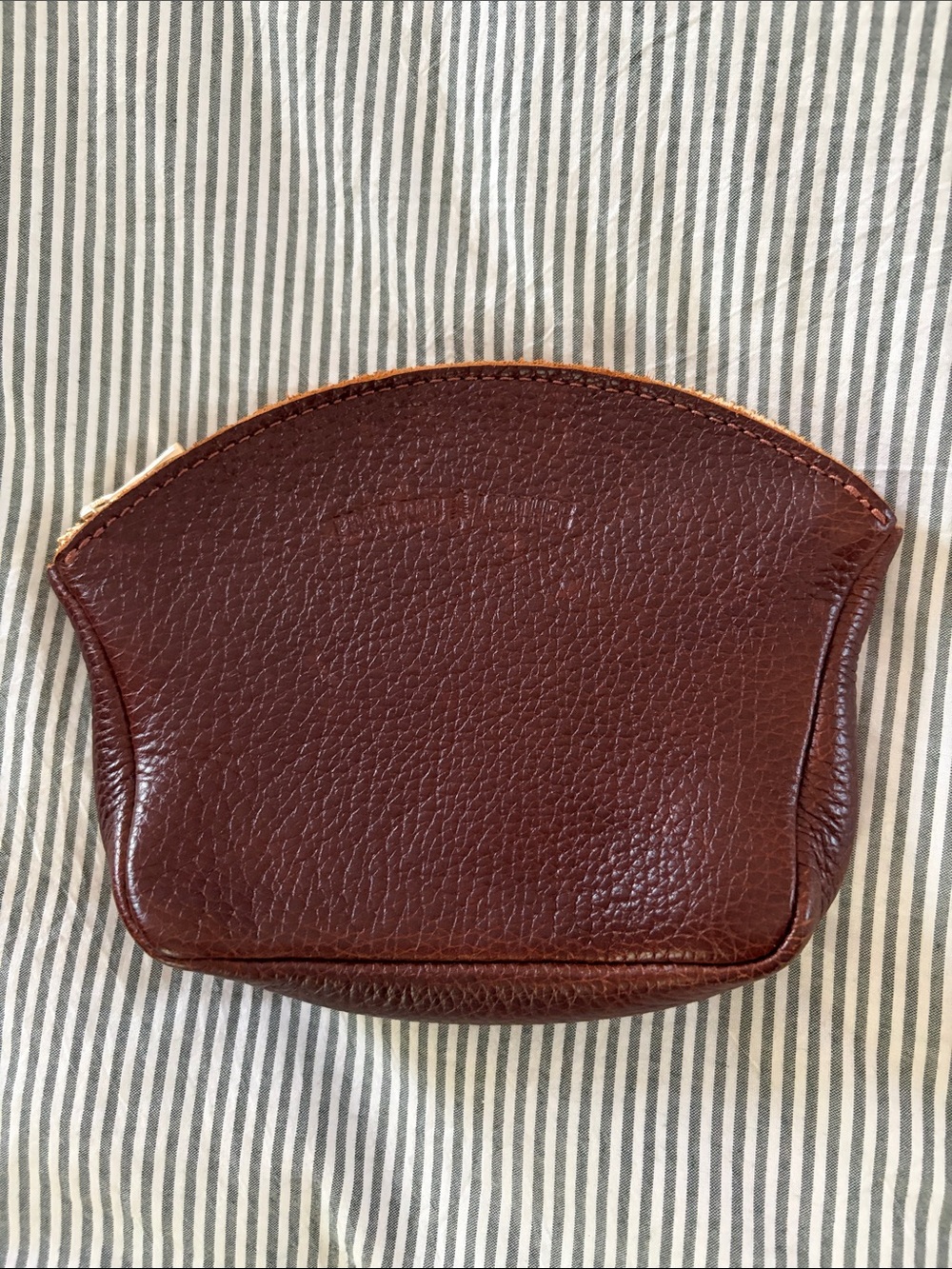 Portland Leather • Large Seashell Pouch in Nutmeg